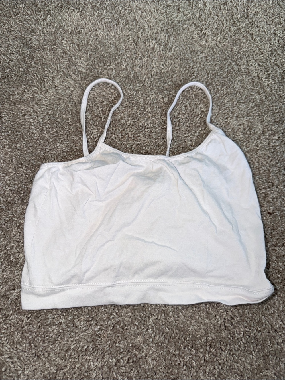 White Women's Cotton Brami Tank Top